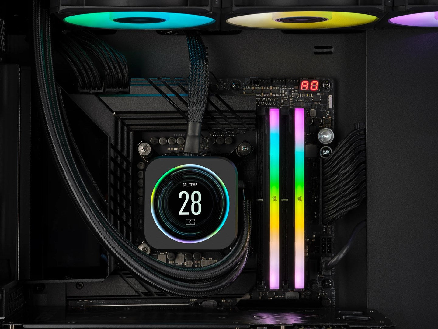 RAM DDR5 32GB PC 6000 CL38 CORSAIR KIT (2x16GB) VENGEANCE RGB retail