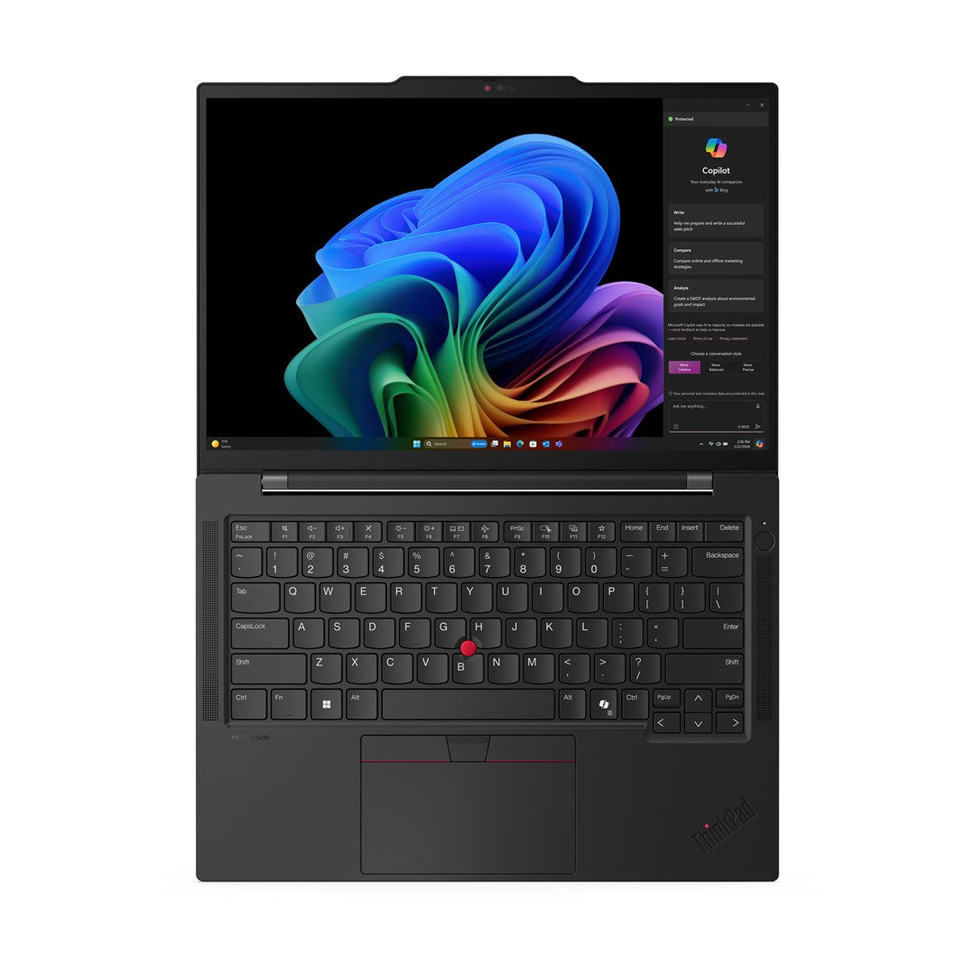 Lenovo ThinkPad T14s G6 Snapdragon X1E-78-100 14"WUXGA Touch IPS 400nits AG 60Hz 32GB LPDDR5x-8448 SSD512 QualcommnAdreno GPU W11Pro Black 3Y OnSite