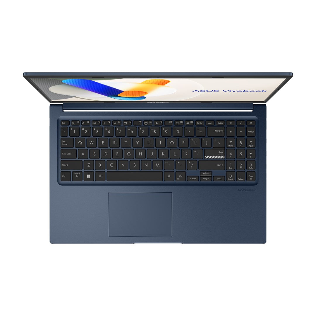ASUS Vivobook 15 X1504VA-BQ4283W Core 5 120U 15.6"FHD IPS-level Panel 60Hz 250nits AG 16GB DDR5 SSD512 Intel Graphics WLAN+BT Cam 720p 42WHrs Win11 Quiet Blue