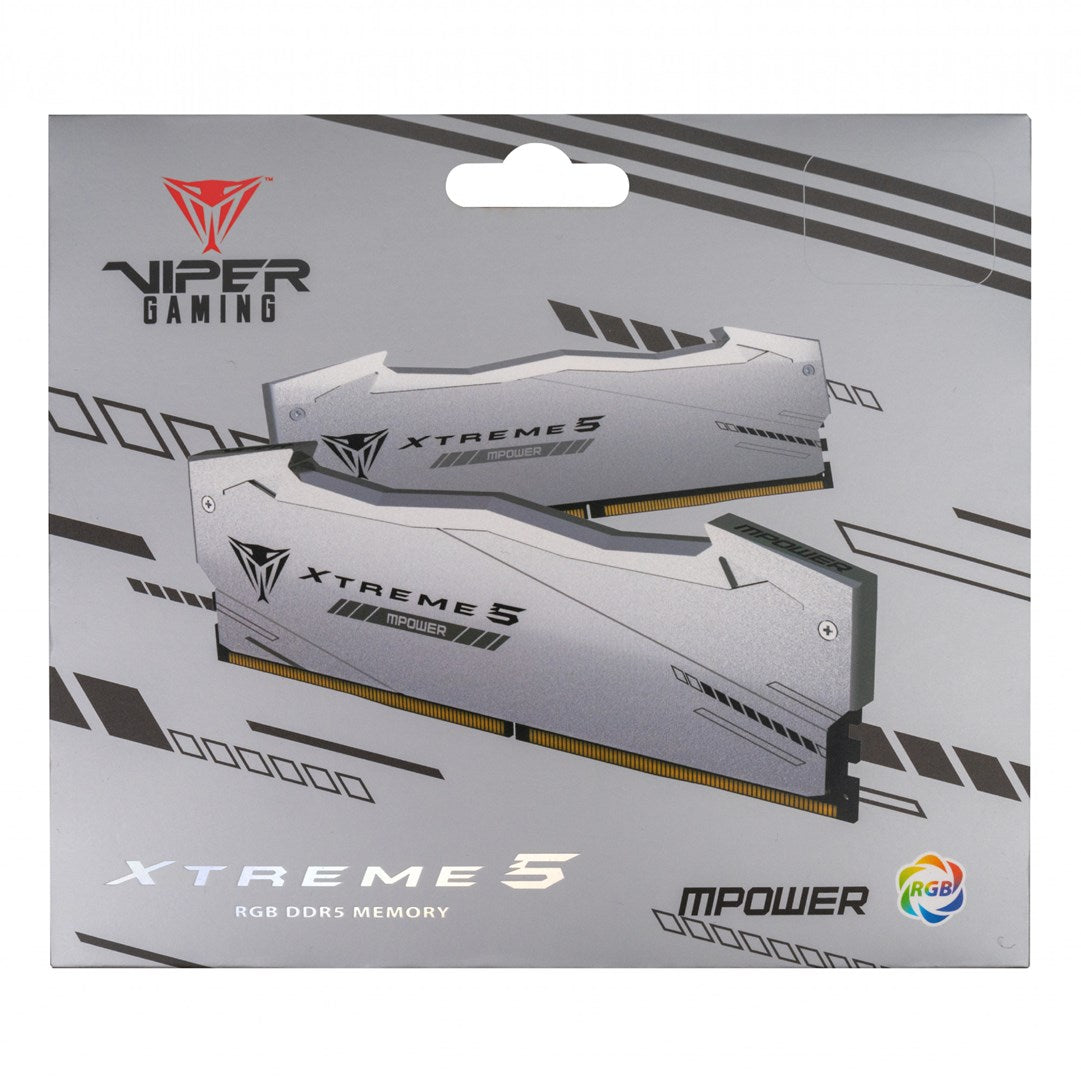 Patriot Memory Viper Xtreme 5 RGB moduł pamięci 32 GB 2 x 16 GB DDR5 6400 MT/s 288-pin DIMM Korekcja ECC