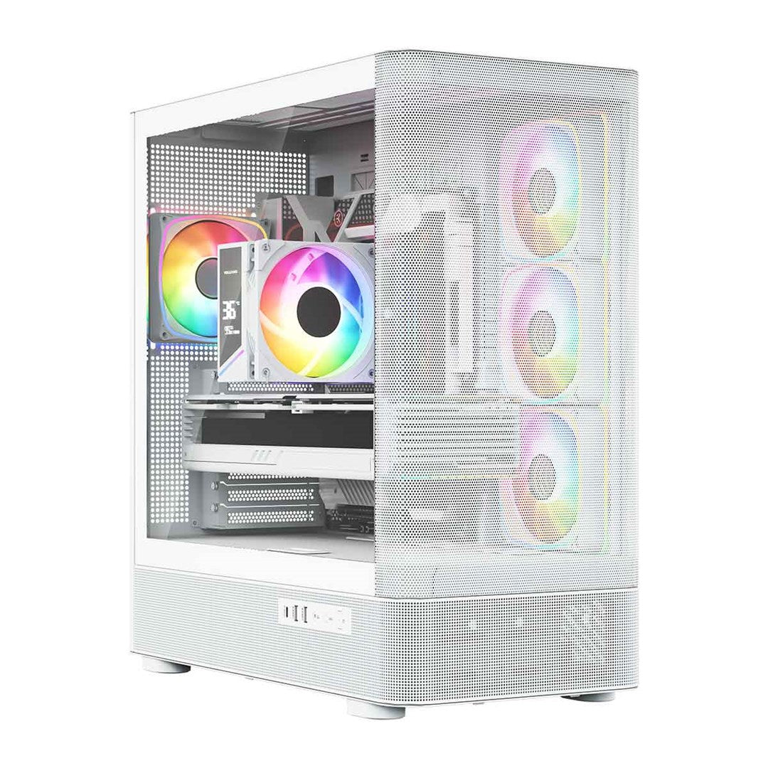 MODECOM OBUDOWA VOLCANO AQ 300 ARGB MIDI BIAŁA