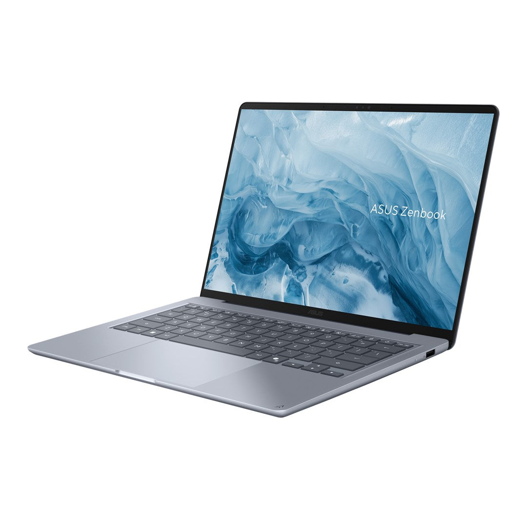 ASUS Zenbook 14 UX3480QA-U1031W Snapdragon X  X1-26-100 14.0"WUXGA OLED 60Hz 300nits 16GB LPDDR5X SSD512 Qualcomm Adreno WiFi6E+BT CamFHD+IR 50WHrs Win11 Ceraluminum Arctic Blue
