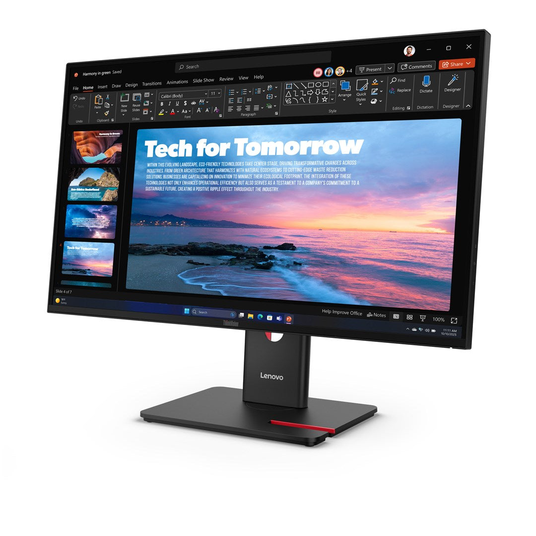 Monitor Lenovo ThinkVision T27QD-40 27" IPS 16:9 120 Hz 4 ms 2560x1440 350 cd/m2 HDMI: 1 Gwarancja 36 mies.