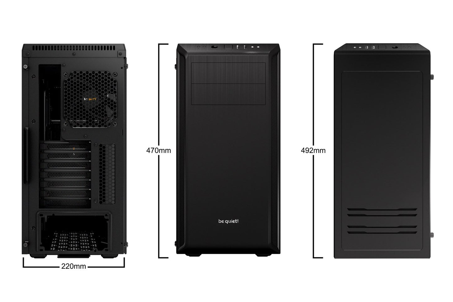 Obudowa BE QUIET! Pure Base 600 BGW21 (ATX, Micro ATX, Mini ITX; kolor czarny)