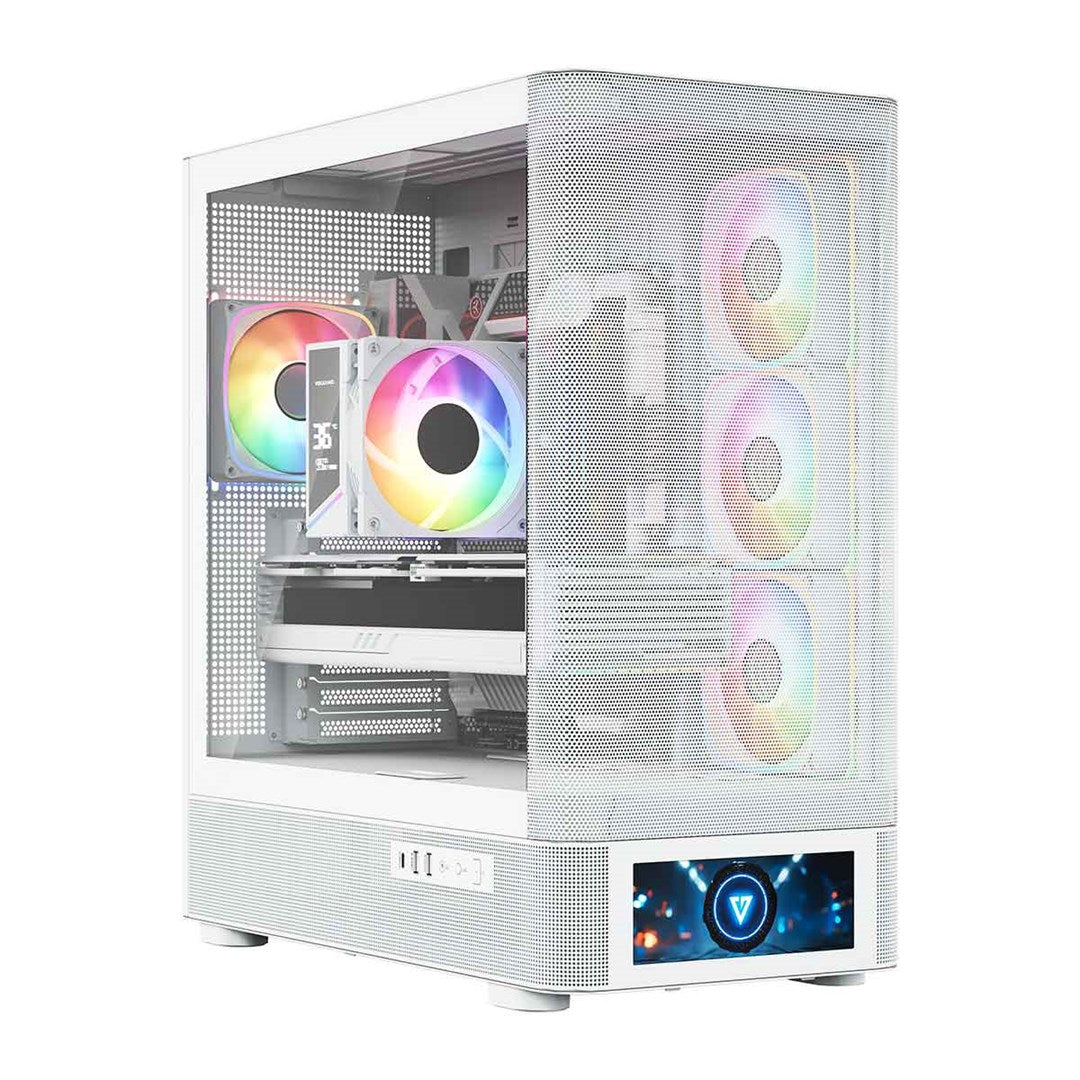 MODECOM OBUDOWA VOLCANO AQ 500 ARGB MIDI BIAŁA