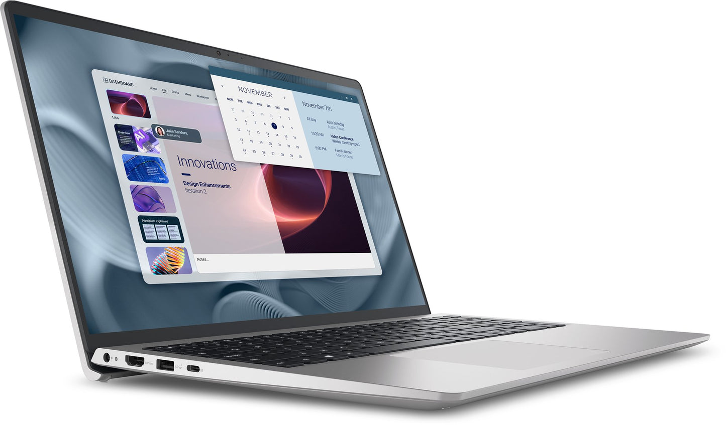 Dell Pro 15 Essential i5-1334U 15,6" FHD 120Hz 250nits 16GB DDR5 4400 SSD1TB Intel UHD Graphics Cam1080p 54Wh W11Pro Platinum Silver (Aluminum) 3Y + Mysz Dell Optical Mouse-MS116 Black