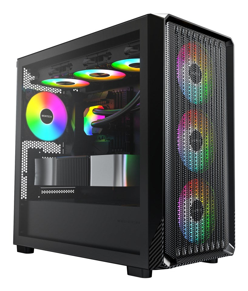 Montech X5M (B) zabezpieczenia & uchwyty komputerów Micro Tower Czarny