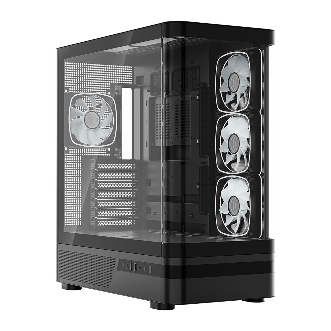 MODECOM OBUDOWA VOLCANO AQ 100 ARGB MIDI CZARNA