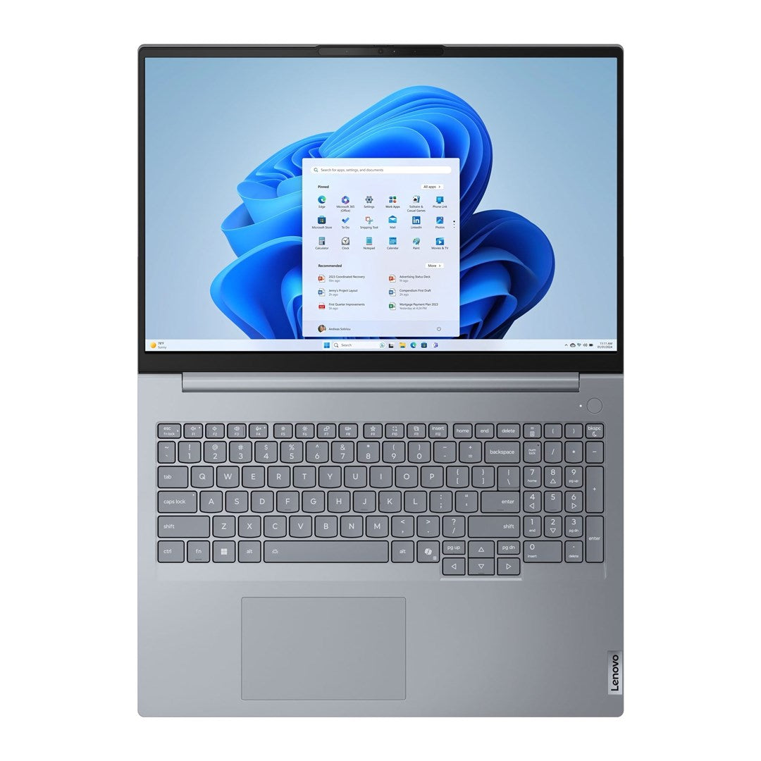 Lenovo ThinkBook 16 G8 IAL Ultra 5 225U 16" WUXGA IPS 300nits AG 16GB DDR5 5600 SSD512 Intel Graphics Cam1080p 45Wh W11Pro Arctic Grey 3Y OnSite + Lenovo IdeaPad Gaming Modern Backpack (Black)