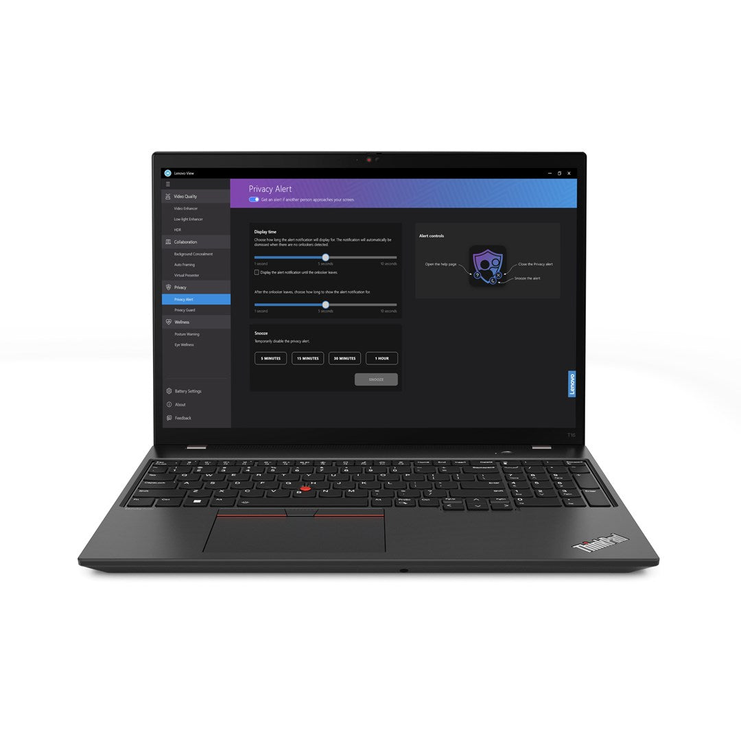 Lenovo ThinkPad T16 G2 Ryzen 5 PRO 7540U 16.0"WUXGA IPS 300nits AG 16GB LPDDR5x-6400 SSD512 Radeon 740M Graphics W11Pro Thunder Black 3Y OnSite