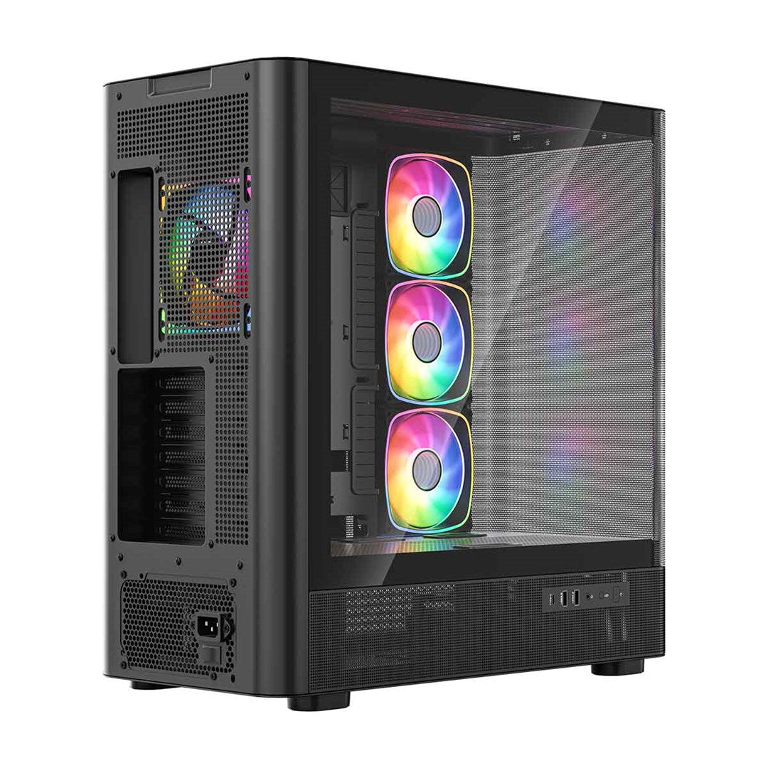 MODECOM OBUDOWA VOLCANO AQ 300 ARGB MIDI CZARNA