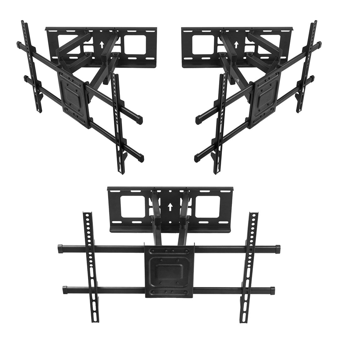 MACLEAN UCHWYT DO TV, MAX VESA 600X400, 32-85", 60KG, REG.KĄTA W PIONIE I POZIOMIE, PROFIL 65-390MM, CZARNY MC-789
