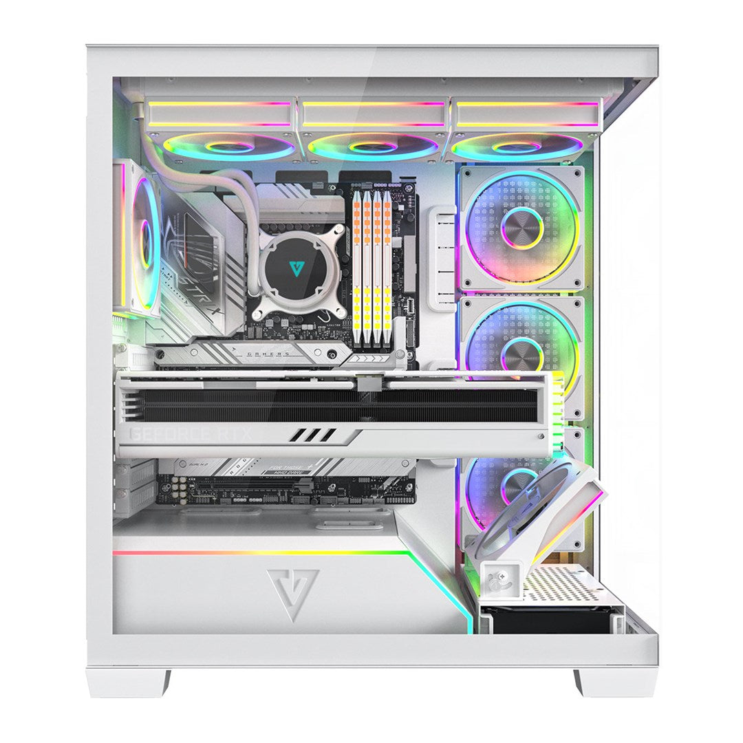 MODECOM OBUDOWA VOLCANO STELLAR PLUS ARGB MIDI 8F WHITE