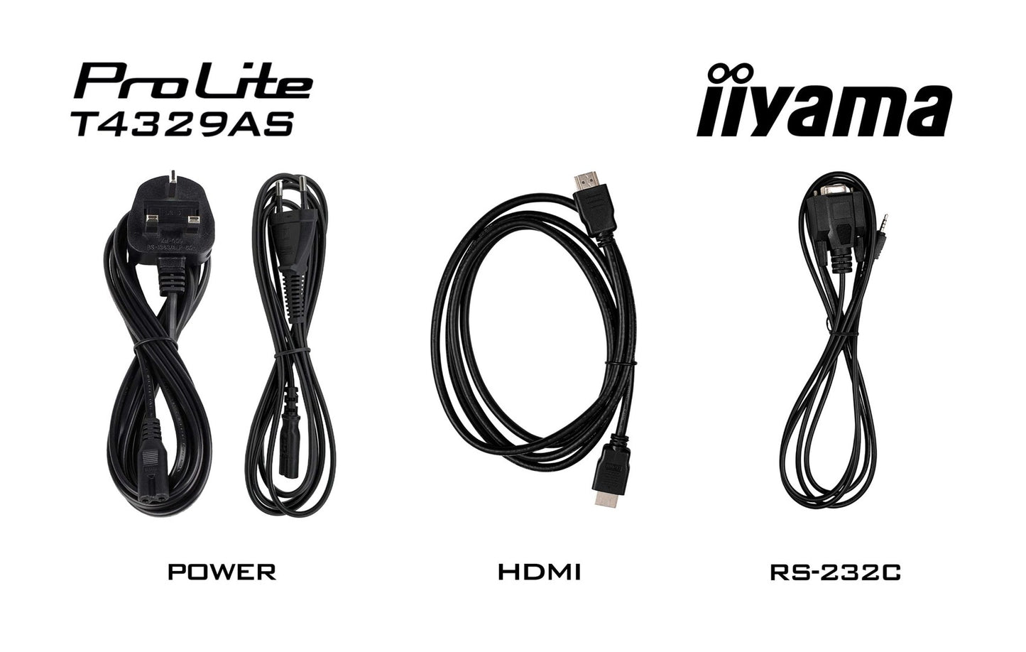 Monitor IIYAMA 108cm (42.5") T4329AS-B1AG 16:9 M-Touch 2xHDMI+UBS-C