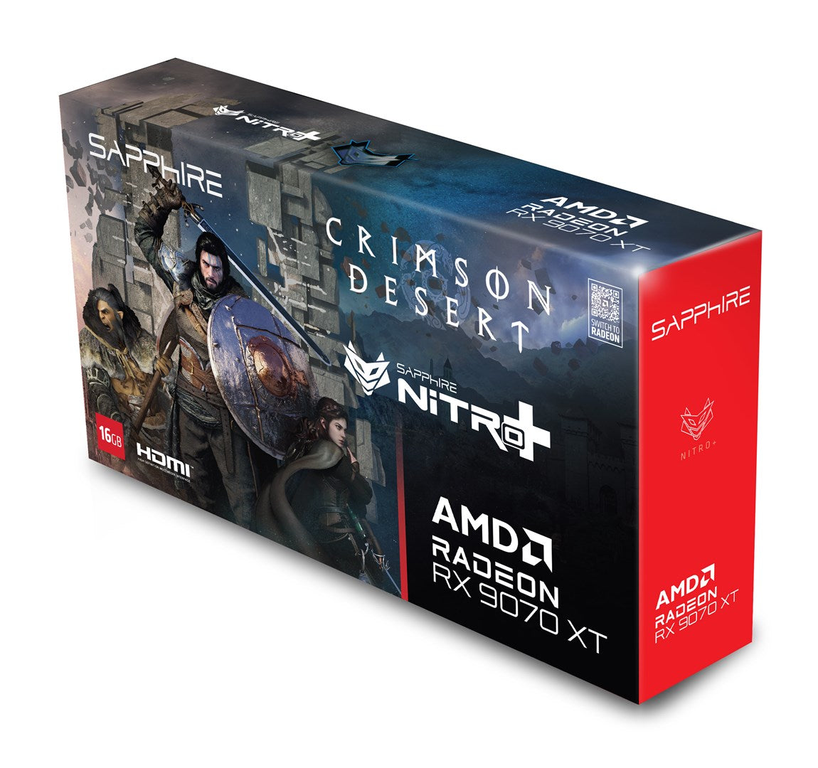 Karta graficzna SAPPHIRE NITRO+ RX 9070 XT OC 16G C DES