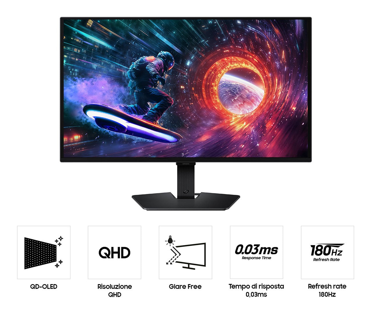 MONITOR SAMSUNG ODDYSEY G5 OLED 27" LS27FG502SUXEN 180Hz