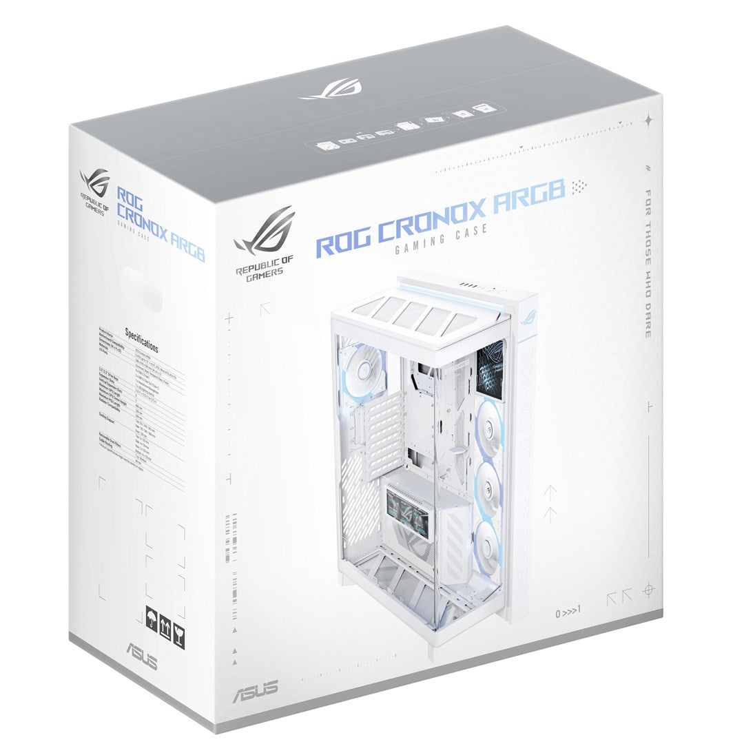 Obudowa Asus ROG CRONOX GR801 CURVE TG ARGB WHITE