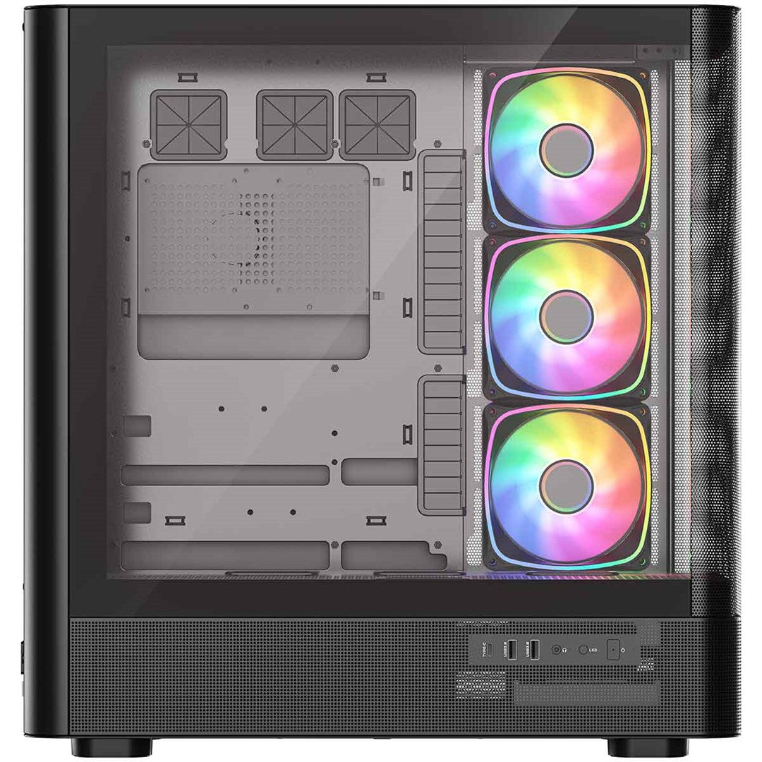 MODECOM OBUDOWA VOLCANO AQ 300 ARGB MIDI CZARNA