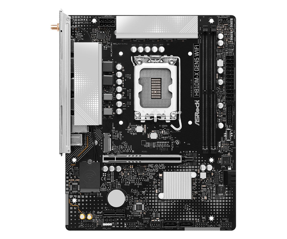 Asrock H810M-X Gen5 WiFi Intel H810 LGA 1851 (Socket V1) micro ATX