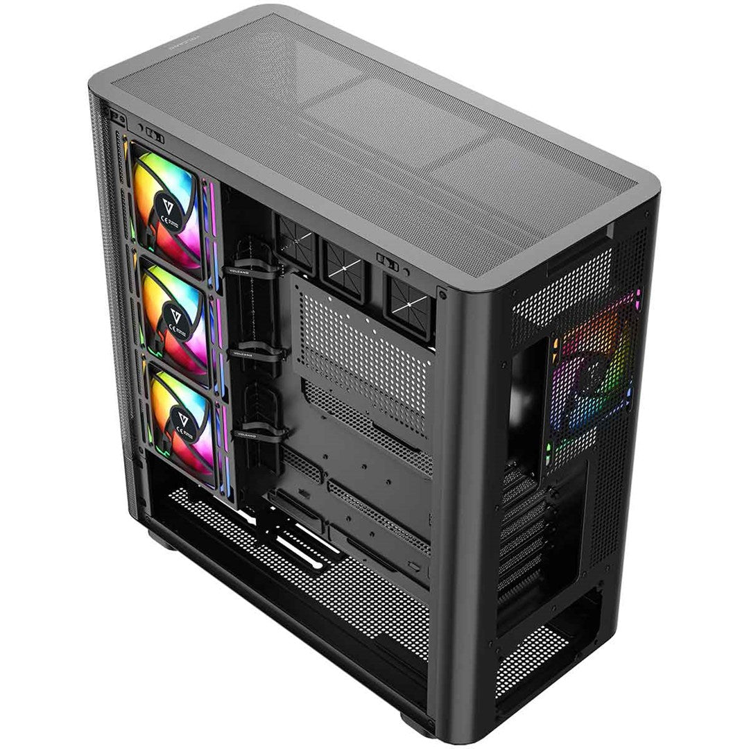 MODECOM OBUDOWA VOLCANO AQ 300 ARGB MIDI CZARNA