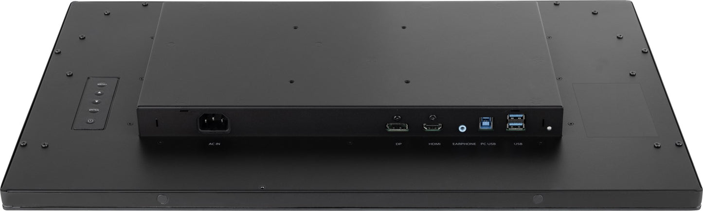 iiyama 23,8-calowy, 10-punktowy monitor dotykowy PCAP Open Frame z technologią panelu IPS, szklaną konstrukcją od krawędzi do krawędzi, powłoką zapobiegającą pozostawianiu odcisków palców i metalową obudową