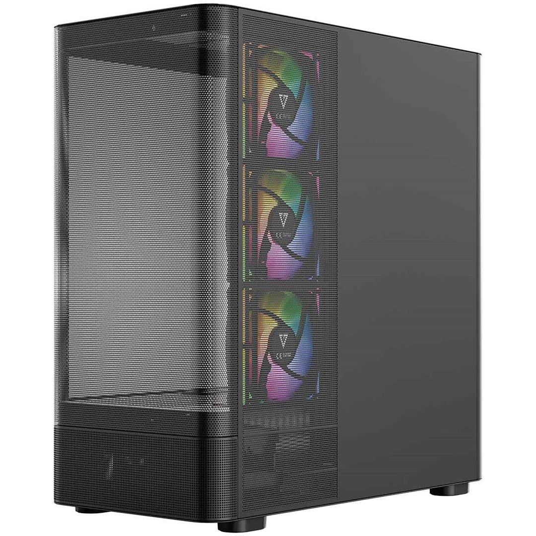 MODECOM OBUDOWA VOLCANO AQ 300 ARGB MIDI CZARNA