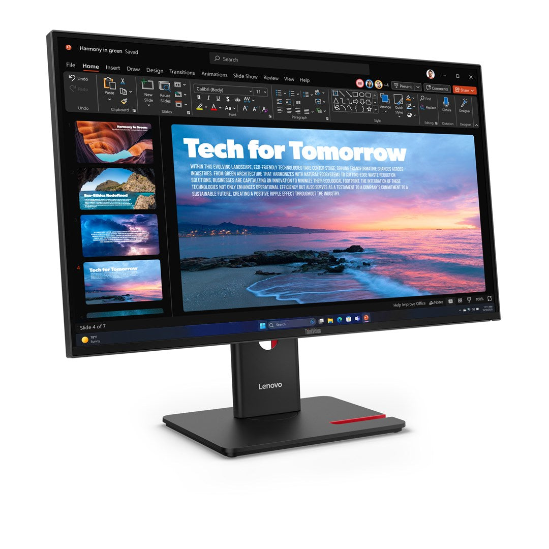 Monitor Lenovo ThinkVision T27QD-40 27" IPS 16:9 120 Hz 4 ms 2560x1440 350 cd/m2 HDMI: 1 Gwarancja 36 mies.
