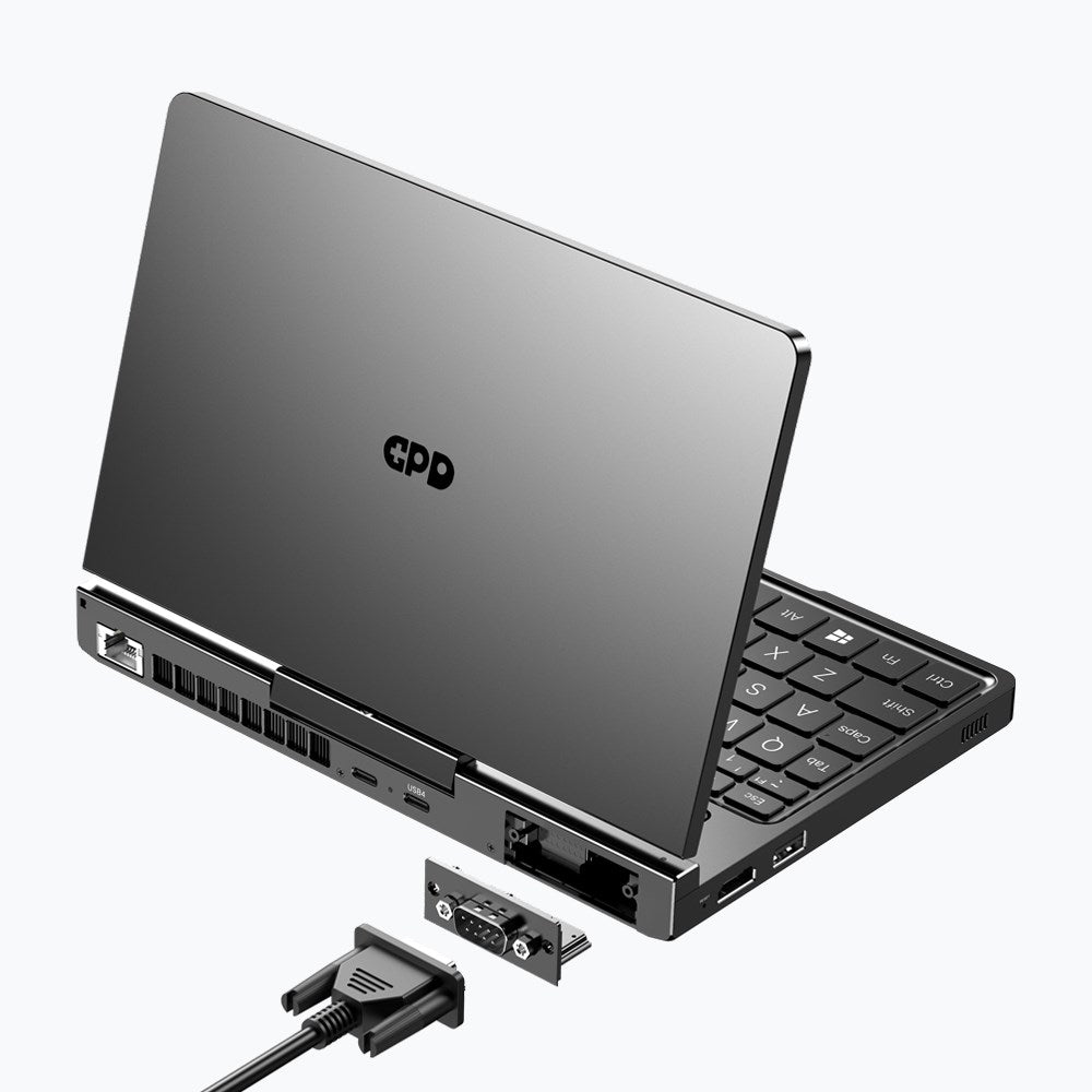 Laptop GPD-Pocket-4 Ryzen 7 8840U/8" WQXGA (2560x1600) Touchscreen 144Hz IPS/x360/LAN/16GB/SSD 1TB/BT/BLKB/FPR/x360/Radeon 780M 3GB/Win 11 Graphite