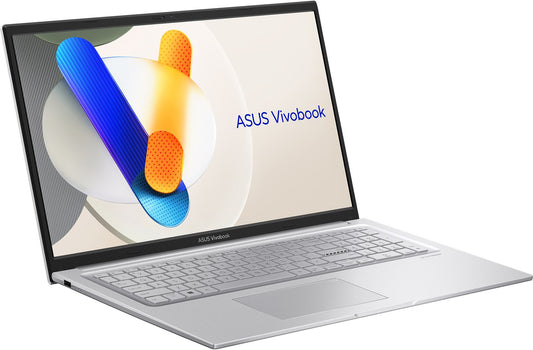 ASUS Vivobook 17 X1704VA-AU817W Core 5 120U 17.3"FHD IPS-level Panel 60Hz 250nits AG 16GB DDR4 SSD512 Intel Graphics WLAN+BT Cam720p 50WHrs Win11 Cool Silver