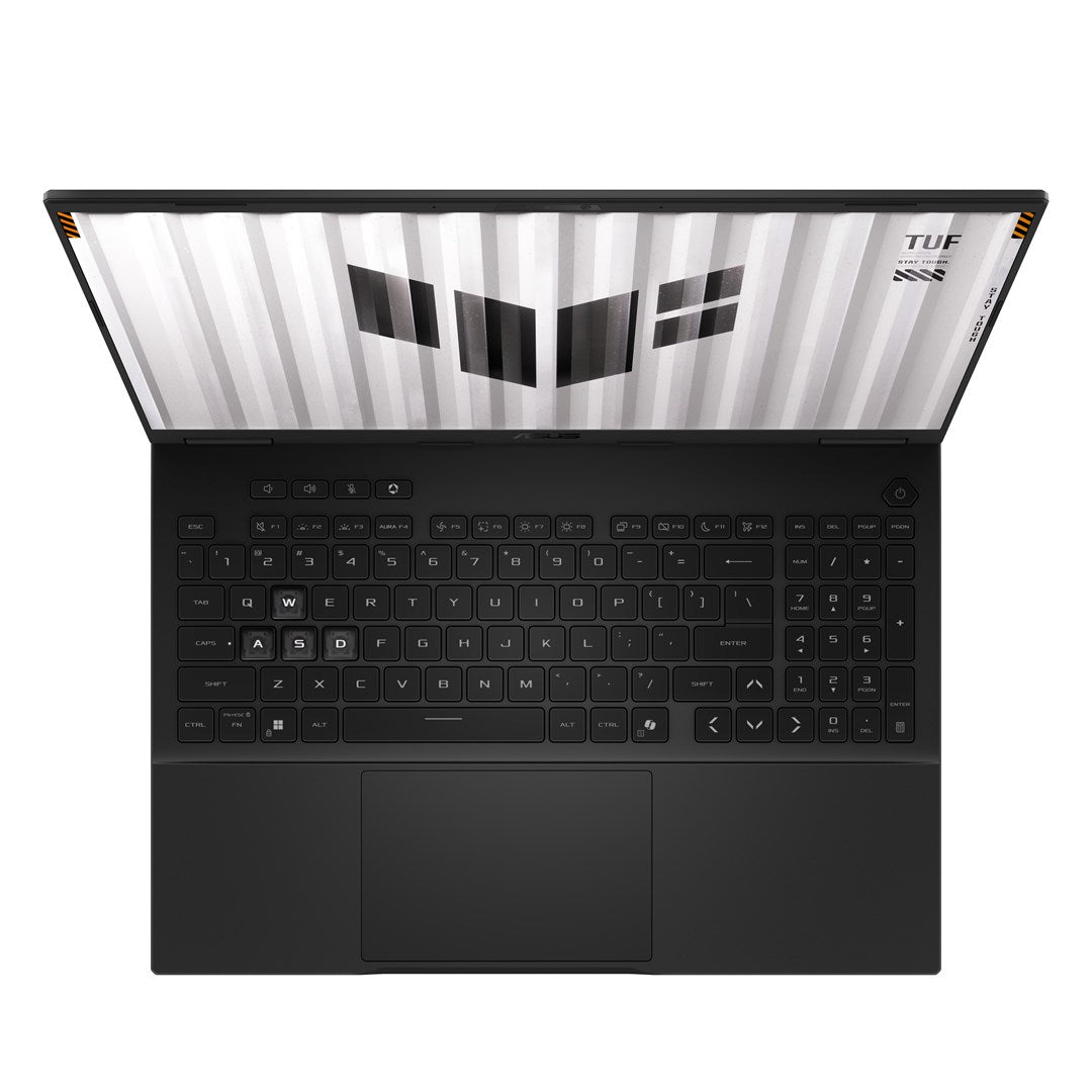 ASUS TUF Gaming F16 FX608JH-I5165 i5-13450HX 16.0"FHD+ IPS-level 165Hz 300nits AG 16GB DDR5 5600 SSD512 GeForce RTX 5050 8GB WLAN+BT LAN Cam1080p 90WHrs NoOS Jaeger Gray