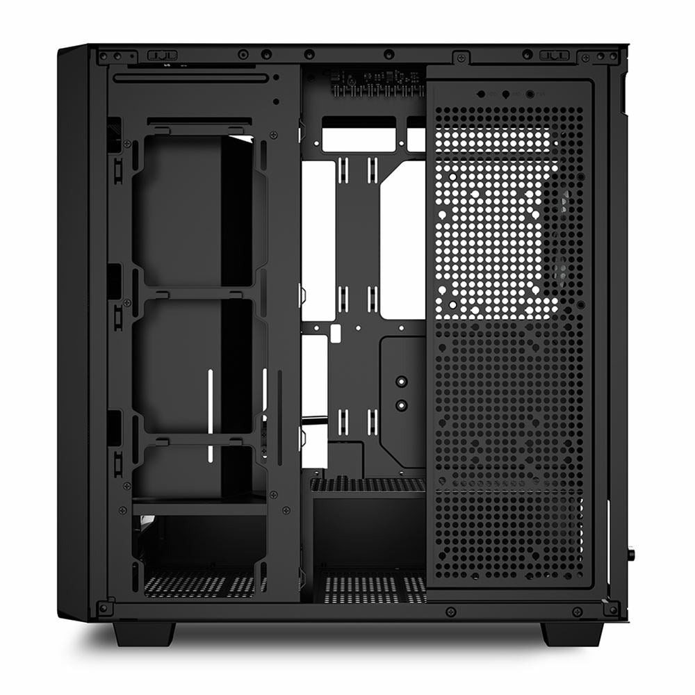 Sharkoon REBEL C70G RGB Full Tower Czarny, Drewno