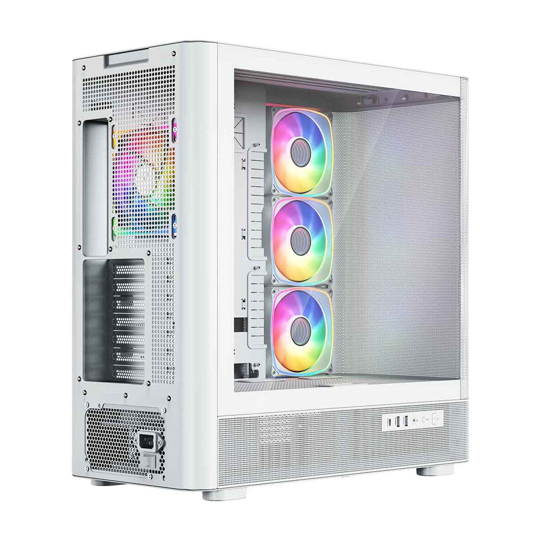 MODECOM OBUDOWA VOLCANO AQ 300 ARGB MIDI BIAŁA