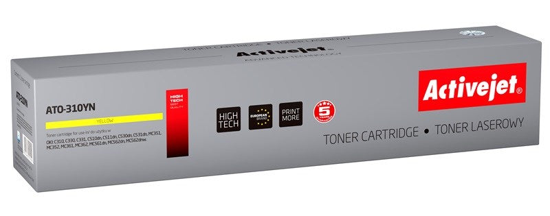 Activejet ATO-310YN Toner (zamiennik OKI 44469704; Supreme; 2000 stron; żółty)