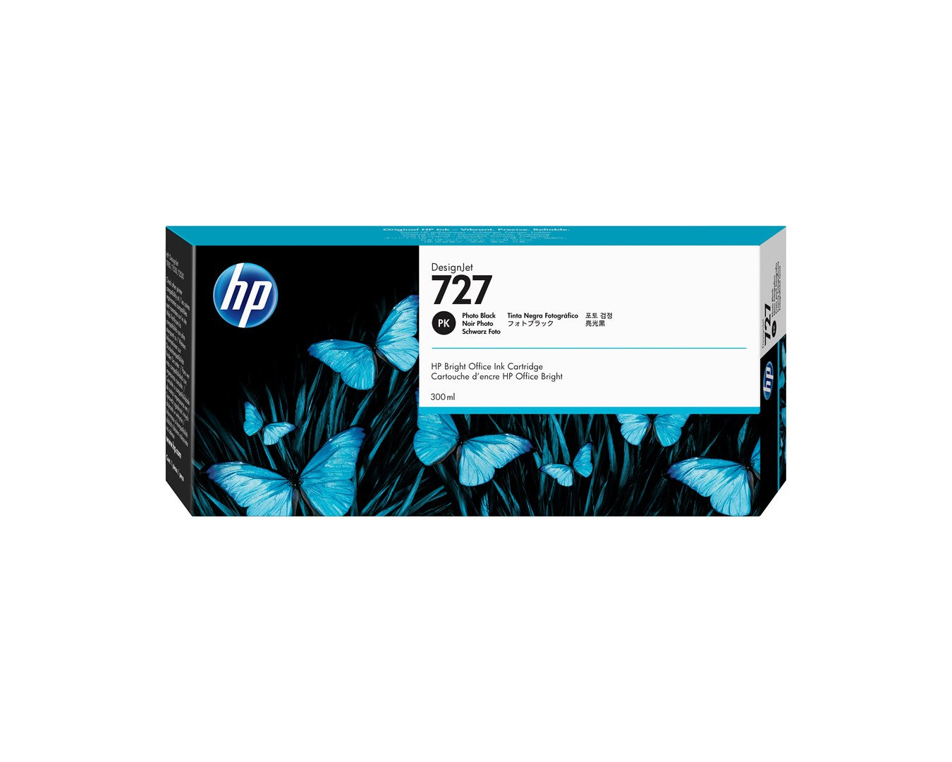 HP Czarny fotograficzny wkład atramentowy 727 DesignJet 300 ml
