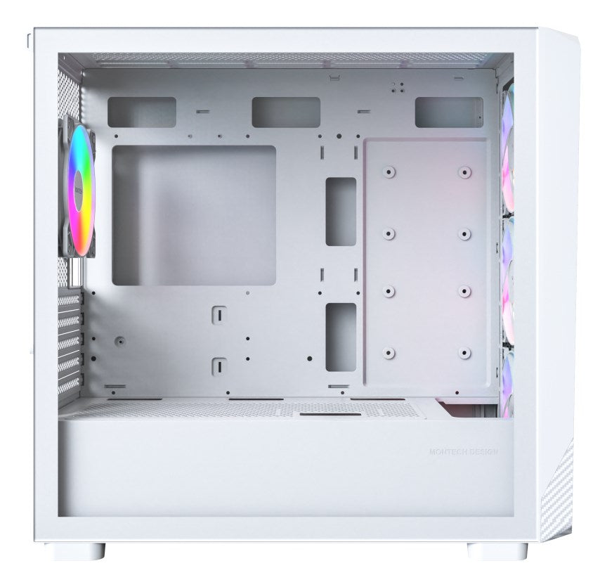 Montech X5M (W) zabezpieczenia & uchwyty komputerów Micro Tower Biały