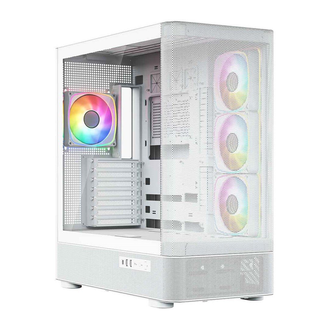 MODECOM OBUDOWA VOLCANO AQ 300 ARGB MIDI BIAŁA