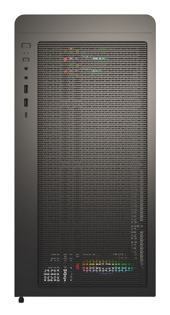 Drewniana obudowa PC Montech XR, Midi-Tower, ATX, ARGB, szkło hartowane