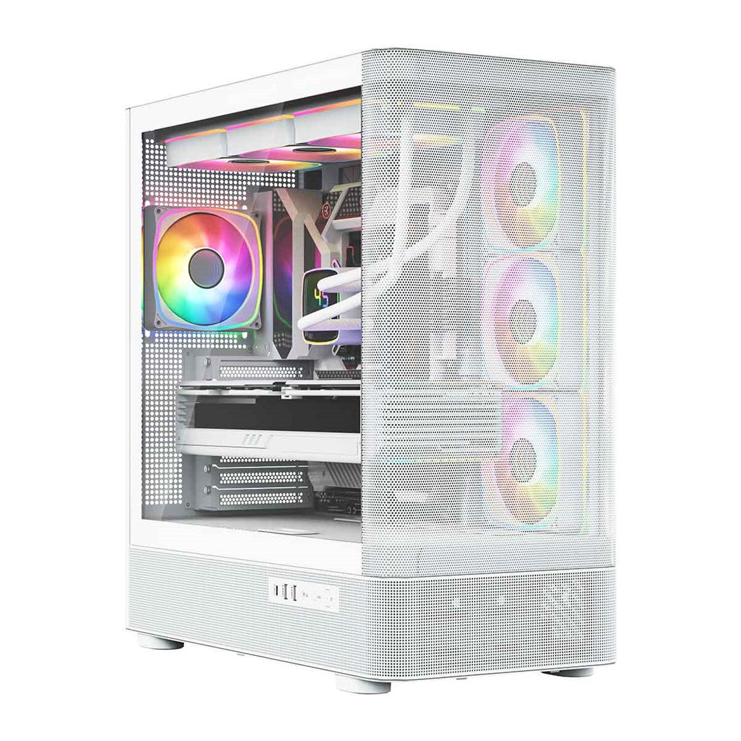 MODECOM OBUDOWA VOLCANO AQ 300 ARGB MIDI BIAŁA