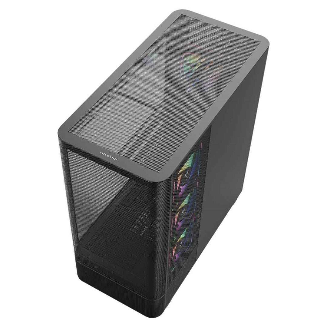 MODECOM OBUDOWA VOLCANO AQ 300 ARGB MIDI CZARNA