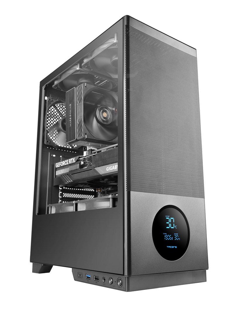 TACENS 2SAGITTA20 3x 120mm FAN LCD- obudowa