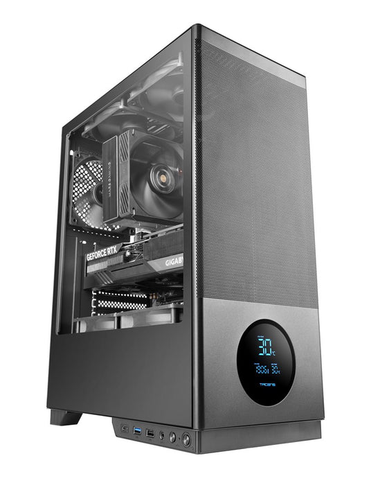 TACENS 2SAGITTA20 3x 120mm FAN LCD- obudowa