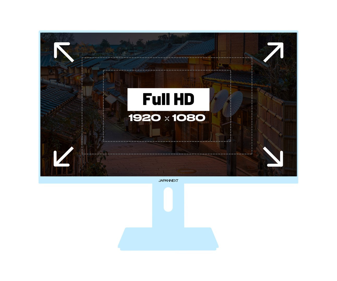 Monitor JAPANNEXT 60,5cm JN-I238FHD120F-HSP-BB 16:9 HDMI niebieski FHD
