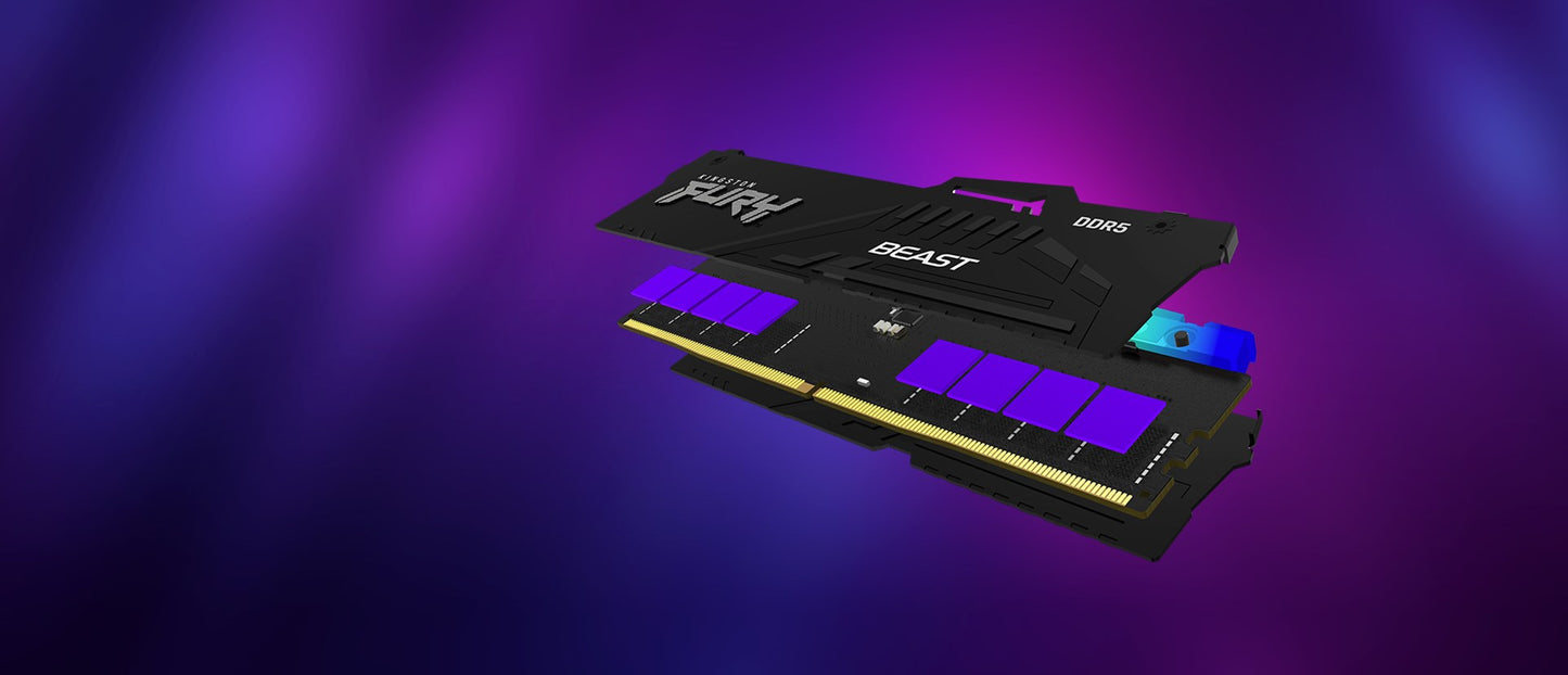 Kingston Technology FURY Beast RGB moduł pamięci 16 GB 2 x 8 GB DDR5 5600 MT/s