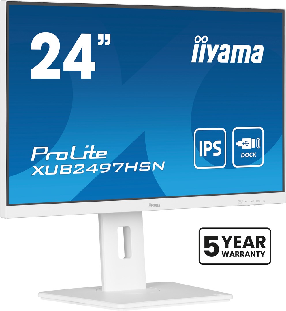 Monitor LCD 23,8" iiyama ProLite XUB2497HSN-W2 60,5cm 1920x1080px Full HD LED Biały