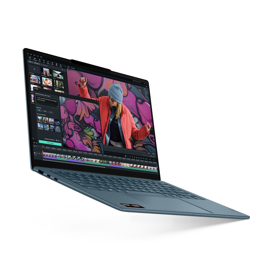 Lenovo Yoga Slim 7 14AKP10 Ryzen AI 5 340 14" WUXGA OLED 400nits Glossy 60Hz 16GB LPDDR5x SSD512 Radeon 840M Graphics 70Wh Win11 Tidal Teal