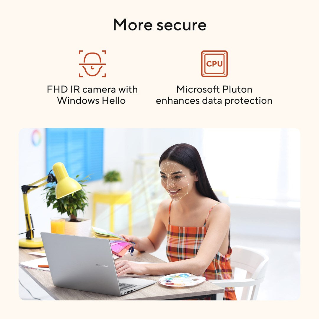 ASUS Vivobook 16 M1607KA-MB164W Ryzen AI 5 330 16.0"WUXGA IPS-level Panel 60Hz 300nits AG 16GB DDR5 SSD512 Radeon Graphics WLAN+BT Cam1080p+IR 42WHrs Win11 Quiet Blue