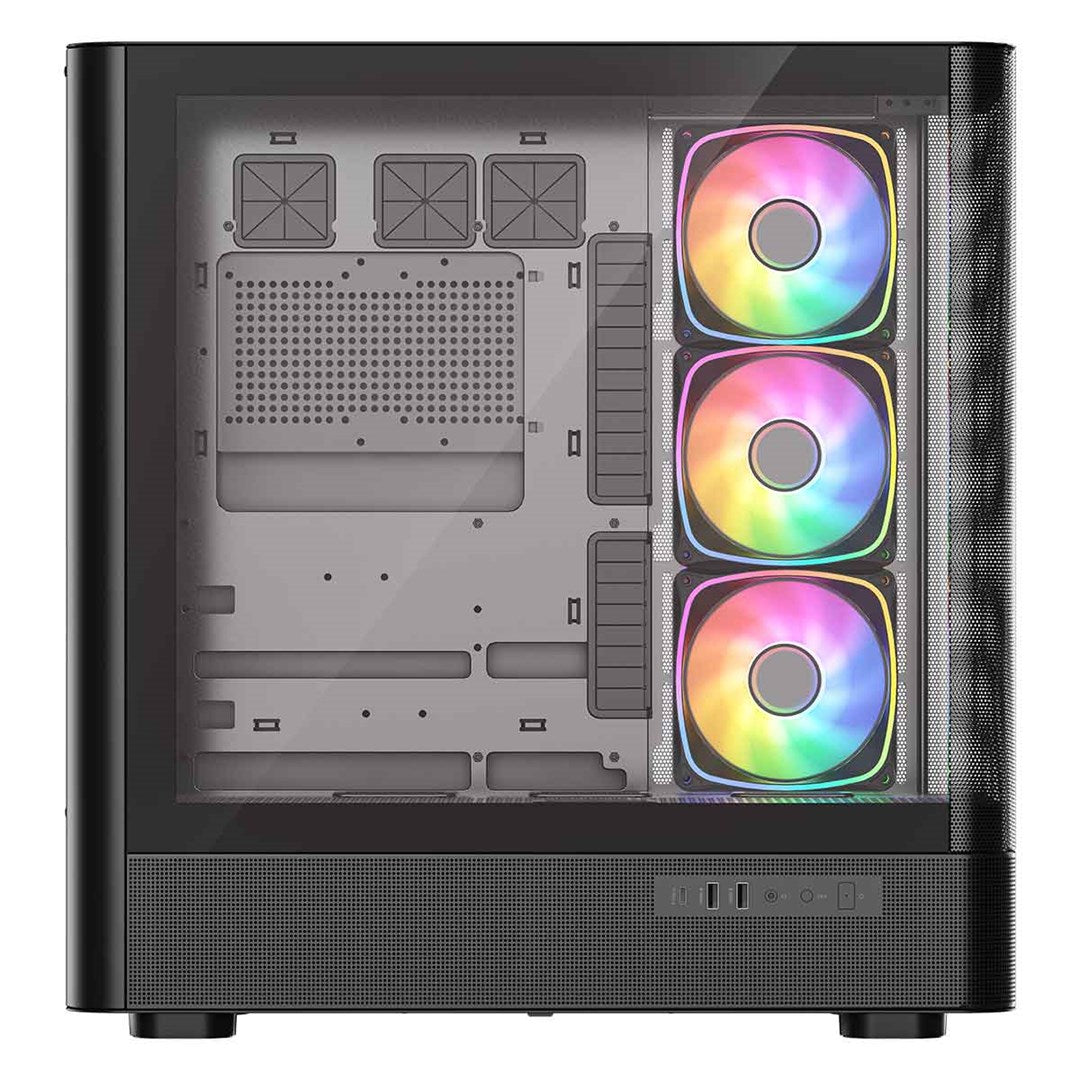 MODECOM OBUDOWA VOLCANO AQ 500 ARGB MIDI CZARNA