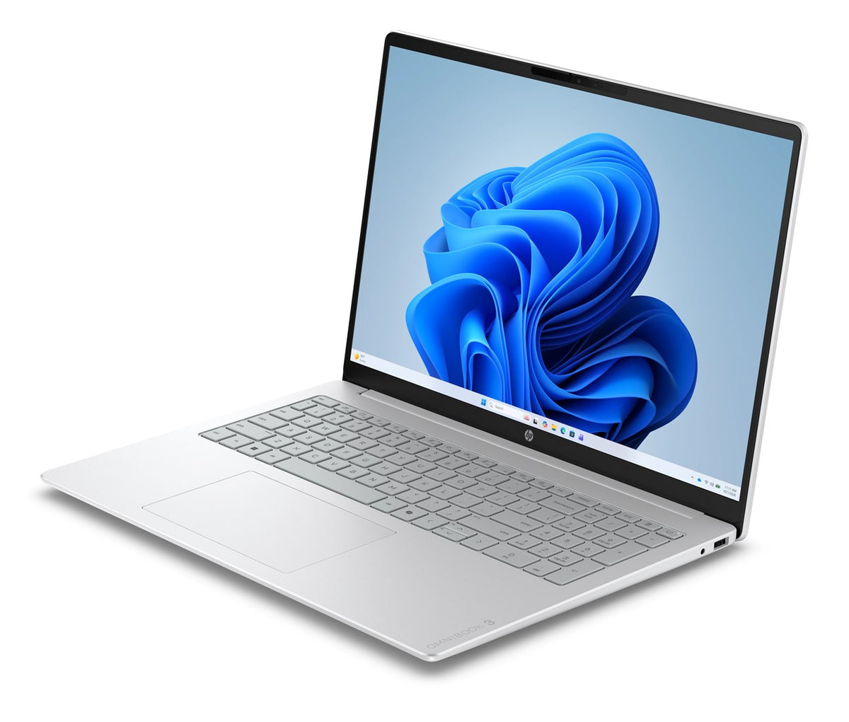 HP OmniBook 3 16-bv0003nwx Ryzen AI 5 430 16.0"2K IPS 300nits Matt 16GB DDR5 SSD512 Radeon 840M Cam2MP 41Wh Win11 Glacier Silver 2Y