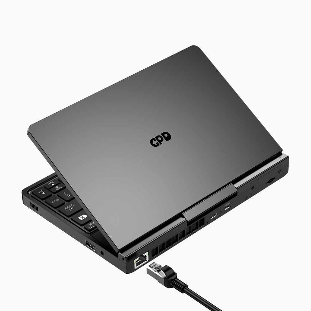 Laptop GPD-Pocket-4 Ryzen 7 8840U/8" WQXGA (2560x1600) Touchscreen 144Hz IPS/x360/LAN/16GB/SSD 1TB/BT/BLKB/FPR/x360/Radeon 780M 3GB/Win 11 Graphite