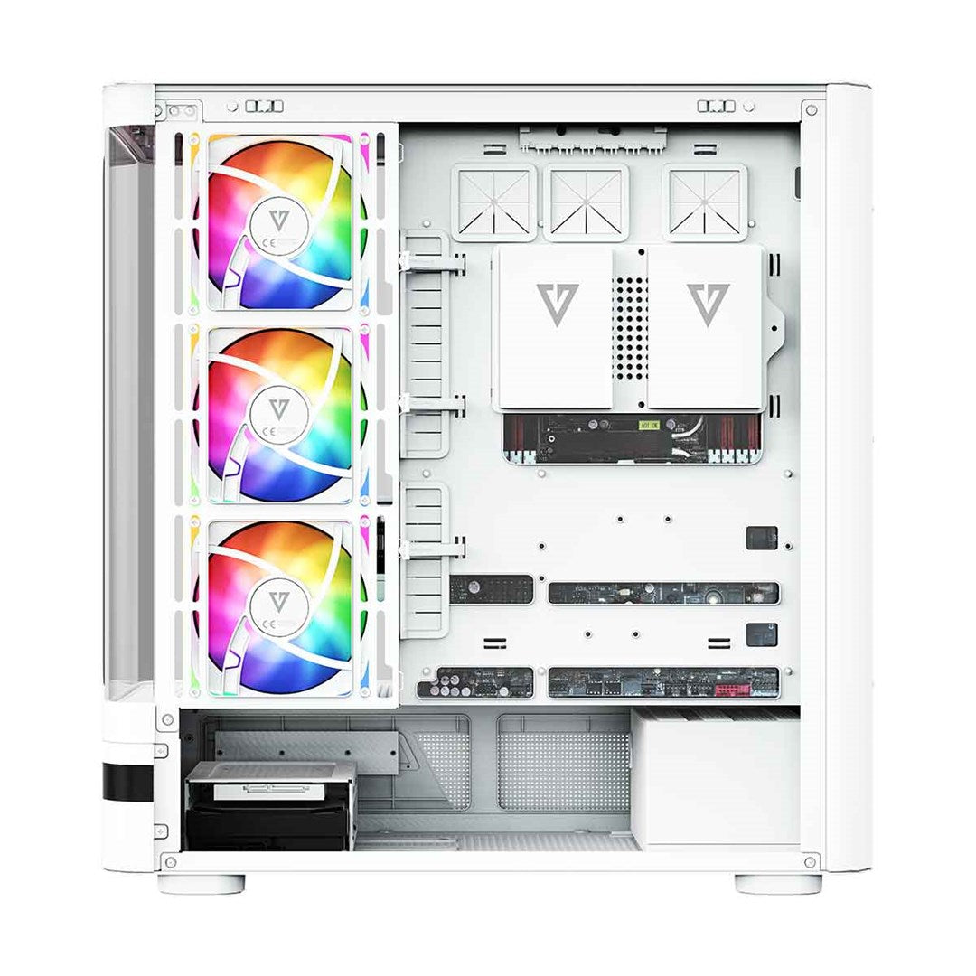 MODECOM OBUDOWA VOLCANO AQ 200 ARGB MIDI BIAŁA